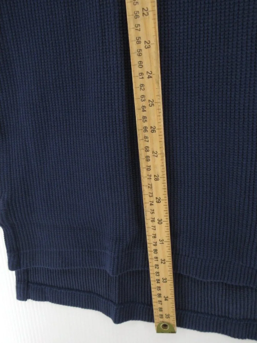 VGT Polo Ralph Lauren Polo Shirt XL Navy Thermal Waffle Red Pony 90s